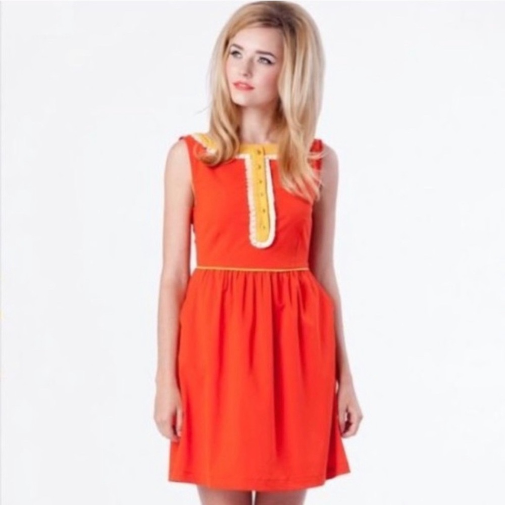 Dear creatures small dress Orange Pockets